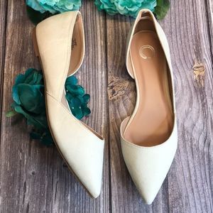 JOURNEE Ester Nude Faux Suede Flats 12M